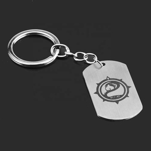 Ziming New Escape From Tarkov USEC Porte-clés en acier inoxydable BEAR Homme Pendentif Chaîne à billes Collier Hip Pop - Product Image 6