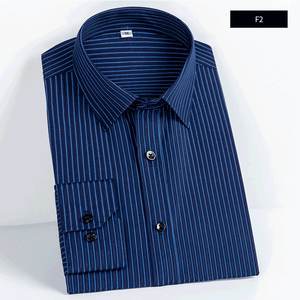 Camisa de Manga Larga, Camisa de Trabajo para <span class=keywords><strong>Hombre</strong></span>, Uniforme Escolar, Camisa Blanca Informal de Negocios, Camisa de <span class=keywords><strong>Vestir</strong></span> Entallada para Uniforme de Trabajo, Lisa - Product Image 3