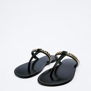 Dép xỏ ngón ZA dành cho nữ, dép đi biển, dép đế bằng, giày nữ cỡ lớn - Product Image 3