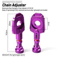 Régulateur de chaîne modifié pour moto, décoration de bras oscillant arrière en aluminium CNC pour pièces de tuning YAMAHA LC135 V8