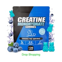 Complément alimentaire pré-entraînement sans sucre pour la croissance musculaire des hommes et des femmes, créatine monohydrate en gummies