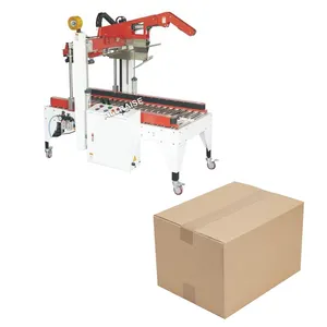 Otomatik karton kutu kutu kutu bant şekillendirme sızdırmazlık açılış montaj paketleme hattı makinesi mühürleyen Erector