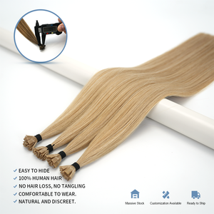 Lanmuse Extensioni per Capelli Umani Vergini Europei con Cheratina a Punta Mini <span class=keywords><strong>K</strong></span>, Doppia Trama, Pre-incollate con Cheratina Italiana - Product Image 5