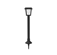 Lampe de jardin solaire étanche avec ampoule à incandescence Lampe de pelouse décorative montée au sol