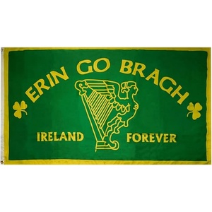 Nouveau drapeau <span class=keywords><strong>de</strong></span> l'Irlande Son of Erin Go Bragh 3x5 pieds, haute qualité, couleurs vives, grand drapeau irlandais pour la décoration <span class=keywords><strong>de</strong></span> fête, intérieur et extérieur - Product Image 5