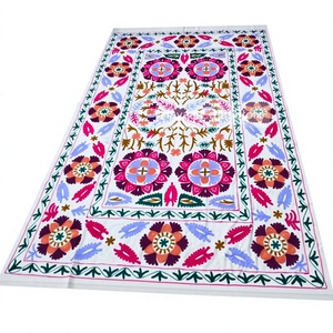 New Hand Embroidered Bohemian <b>Floral</b> Cotton <b>Bedding</b> Home Decor All Season Use - Product Image 1