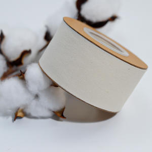 Nastro personalizzato di fabbrica di 100% di lusso in cotone organico in gros grain nastro regalo naturale con nastro di marca ecologico - Product Image 6