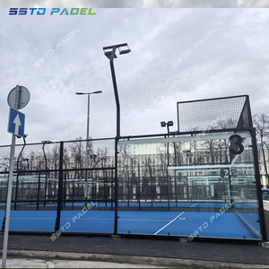 Proveedor de oro: Cancha de pádel de acero galvanizado en caliente, equipo de China, cancha de pádel panorámica para exteriores, cancha de pádel para condominios - Product Image 6