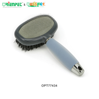 ORIENPET & OASISPET Brosse double face pour animaux de compagnie Brosse à lisser pour chiens Outils de toilettage pour animaux de compagnie OPT77434 Produits pour animaux de compagnie