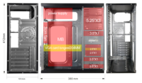 Pabrik Casing Pc Desktop Murah Kotak Vertikal Kantor Cpu Kabinet Gamer Komputer Itx Casing Gaming