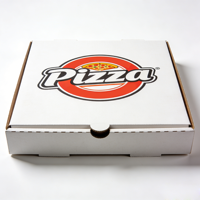 Boîte à pizza à emporter en carton ondulé kraft recyclable de qualité alimentaire, écologique, OEM/ODM, 8-20 pouces, pour l'emballage alimentaire, SP3985