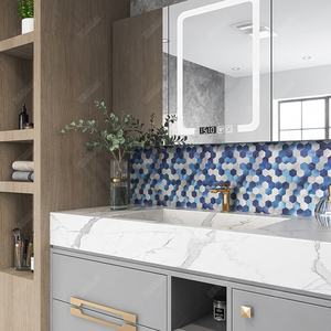 Hexagon Spazzolato Blu di Plastica di Alluminio <span class=keywords><strong>PVC</strong></span> Adesivo Mosaico Buccia E Bastone <span class=keywords><strong>In</strong></span> Vinile <span class=keywords><strong>Piastrelle</strong></span> <span class=keywords><strong>Per</strong></span> Parete Backsplash Cucina <span class=keywords><strong>Bagno</strong></span> - Product Image 5