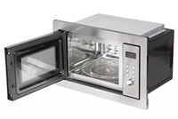 Penjualan terlaris 25L Stainless Steel Built-in Microwave elektronik terintegrasi dengan panggangan