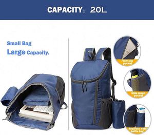 Fashionable Outdoor Casual Sports <b>Backpacks</b> Ultralight <b>Trekking</b> Bag Water Resistant Climbing Hiking Arcuate Shoulder Zipper - Product Image 3