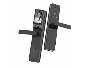 Sản phẩm mới nhà thông minh video bằng giọng nói vân tay tuya Wifi peer để peer mèo mắt thông minh khóa cửa với máy ảnh - Product Image 1