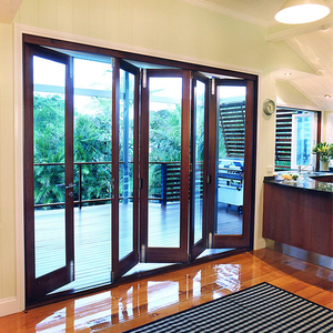 Portes pliantes en aluminium sur mesure pour véranda, en verre Low-E, style accordéon - Product Image 4