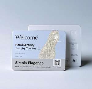 Vente en gros de carte de visite Hôtel & Motel personnalisé en PVC <span class=keywords><strong>Contrôle</strong></span> d'accès sans clé RFID NFC Porte-clés avec <span class=keywords><strong>code</strong></span> <span class=keywords><strong>QR</strong></span> - Product Image 1
