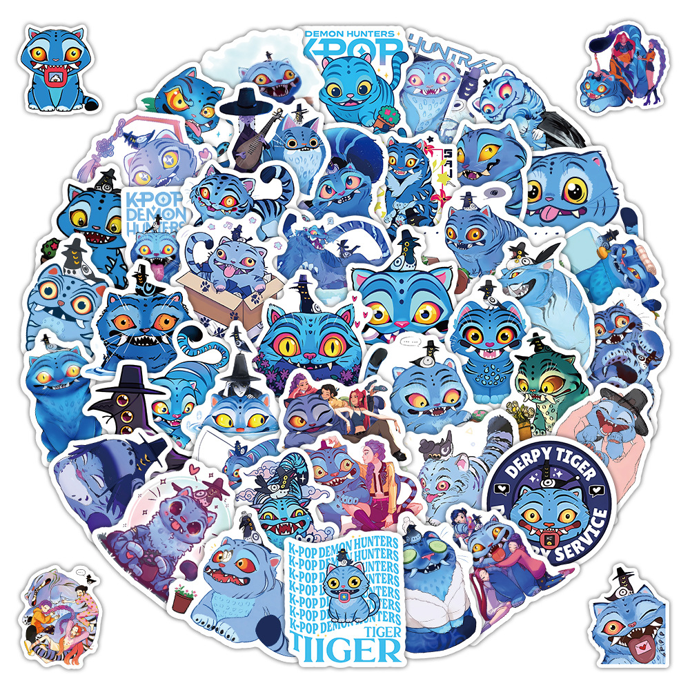 61 petits tigres bleus