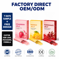 Bâtonnets de gelée de collagène en fibre OEM d'usine, avec glutathion, vitamines, glycinate, acide hyaluronique pour la beauté, la perte de poids et la santé digestive