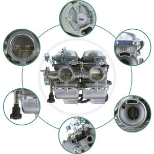 <span class=keywords><strong>Carburador</strong></span> de Motocicleta de <span class=keywords><strong>Doble</strong></span> Cilindro Premium 26 mm 250 cc PD26J para Honda Rebel CA250 CB250 CB250T CBT250 CMX250 CBT125 CBT150 - Product Image 4