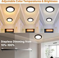 Plafonnier LED rechargeable à détecteur de mouvement KC FCC, télécommande, ABS moderne, 3 CCT, pour escalier, couloir, lampe murale de nuit, armoire