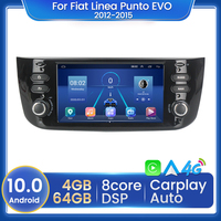 MEKEDE-REPRODUCTOR multimedia para coche Fiat Linea Punto EVO, sistema de radio y dvd con sistema Android, para modelos del año 2012 al 2015