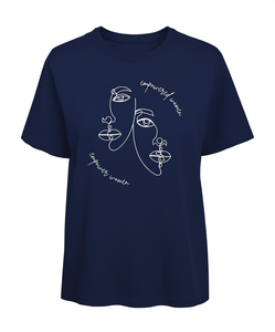 Maglietta Femminista 'Empowered Women Empower Women' da Donna, Manica Corta, Girocollo, 100% Cotone, Vestibilità Comoda, T-Shirt Casual - Product Image 1
