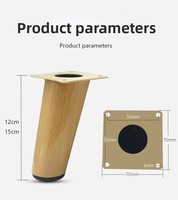 ZERUN haute remplacement fer chevet armoire jambes moderne métal meubles raccord laiton Grain de bois pour salle à manger cuisine hôtels