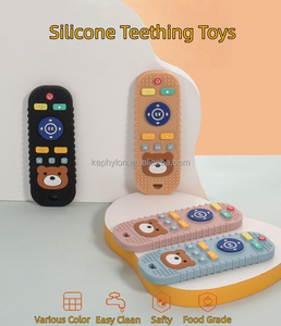 Jouet à mâcher doux anti-morsure <span class=keywords><strong>en</strong></span> silicone de qualité alimentaire pour bébé, motif dessin animé, télécommande, pour la dentition - Product Image 4