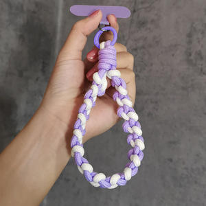 เหมาะสำหรับสายคล้องโทรศัพท์แบบสั้น, สายคล้องข้อมือ, เชือกถักหลายเส้น, เชือกกันตกแบบหนาเรียบง่าย - Product Image 2