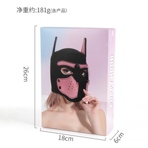 หน้ากากสวมศีรษะรูปสุนัขสำหรับเล่นบทบาทสมมติ BDSM สำหรับผู้ใหญ่  สำหรับคู่รัก - Product Image 5