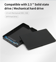 Boîtier externe pour disque dur SATA 2,5 pouces vers USB 3.0, boîtier pour disque dur SSD, sans outil, 5 Gbps UASP, portable pour ordinateur portable PC