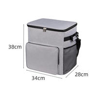 Glacière isotherme en tissu Oxford personnalisable avec logo et poignée télescopique - Chariot isotherme grande capacité en gros