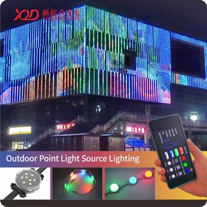 Xqd nhà máy tùy chỉnh <span class=keywords><strong>DMX512</strong></span> ws2811 RGB <span class=keywords><strong>LED</strong></span> <span class=keywords><strong>Pixel</strong></span> mô-đun IP67 ngoài trời không thấm nước Turbo đèn với PC cơ thể rực rỡ RGBW điểm ánh sáng - Product Image 2
