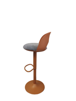 Chaise de bar pivotante confortable et réglable, style nordique, élégante, avec dossier haut, tabouret de bar luxueux en tissu rembourré pour la cuisine