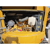 Mini-excavatrice Cat d'occasion de 3,5 tonnes, d'origine japonaise, excavatrice sur chenilles hydraulique Cat, matériel de construction d'occasion