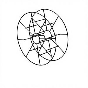 Soporte para Bobinas de Alambre Industrial BS300, Soporte de Almacenamiento de Cables Galvanizado de Acero Dulce de Alta Resistencia para Soldadura y Cableado Eléctrico - Product Image 1