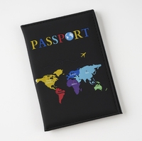 Ensemble de passeport coloré 2026, best-seller, sac de rangement, porte-billets de voyage, matériau PU, impression en relief, mode Haoxuan