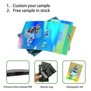 Tùy Chỉnh Cá Nhân Thiết Kế Chất Lượng Cao 100% Không Thấm Nước Nhựa Bóng Đá Thể Thao Giao Dịch Thẻ Với Booster Lá Gói Tay Áo - Product Image 2