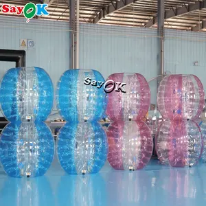 High quality outdoor inflatable football bubble ball 1.5M TPU inflable knocker bubble football bumper