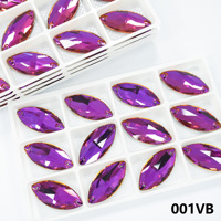 Perles à coudre en cristal AB à dos plat, fabuleuses, pour robes de mariée, accessoires de vêtements en gros