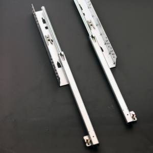 Corrediça de Gaveta Oculta de Extensão Única com Abertura por Pressão e Ajuste 2D, Movimento Suave e Sincronizado para Armários de Cozinha e Quarto - Product Image 2