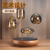 Lampe suspendue en verre nordique, LED, ciel étoilé, décoration pour chambre à coucher, hôtel, bar