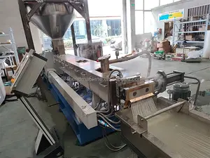 Mesin pembuat pelet plastik otomatis PP PE pemotong dingin ekstruder potongan dingin garis pelletisasi