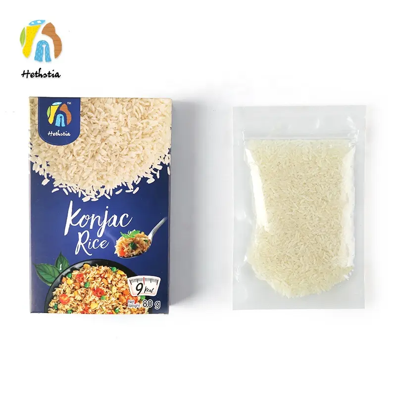 Shirataki Kering Bebas Gula Karb Putih Konjac Akar Nasi Kering untuk Menurunkan Berat Badan