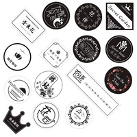 Étiquette adhésive en PP pour boissons, logo, code QR, marque de fleuriste, publicité, scellage de gobelets à thé à bulles à emporter, code-barres