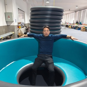 Nouvelle baignoire spa <span class=keywords><strong>gonflable</strong></span> portable pour adultes 2*1m avec sièges et couverture Drop-stitch pour la détente à domicile et en extérieur - Product Image 1