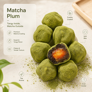 Poudre de thé vert Matcha en vrac OEM, enrobée de prune, avec centre sucré et fruits confits, prête à consommer, durée de conservation de 12 mois, 10 kg - Product Image 3