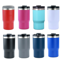 Porte-bouteille de bière en acier inoxydable, logo personnalisé 4 en 1, isolé sous vide, tasse de voyage, refroidisseur de boisson, 14 oz