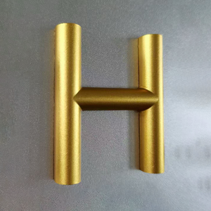 Elegante Roestvrijstalen Messing Aluminium Metalen Letters Voor Wanddecoratie Binnenshuis - Product Image 2